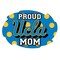 R and R Imports UCLA Bruins NCAA Collegiate Trendy Polka Dot Proud Mom 5" x 6" Swirl Decal Sticker